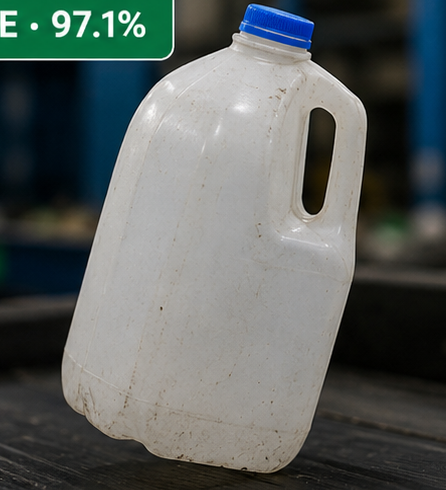 HDPE plastic detection
